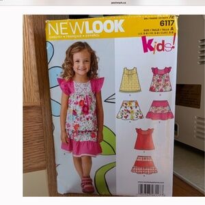 NEW LOOK KIDS - 6 Sizes Sewing Pattern -